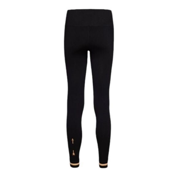 The Upside Womens High-Rise Full-Length Leggings Black Size S Gold Stripe Accent - Picture 3 of 9